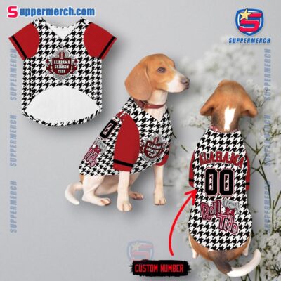 Alabama Crimson Tide Houndstooth Personalized Pet Jersey