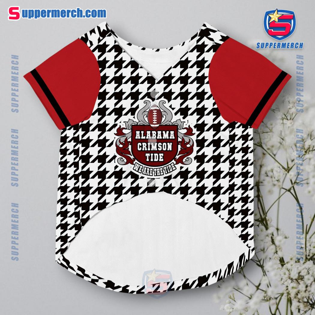 Alabama Crimson Tide Houndstooth Personalized Pet Jersey x