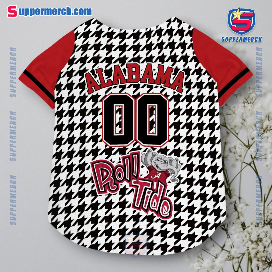 Alabama Crimson Tide Houndstooth Personalized Pet Jersey y