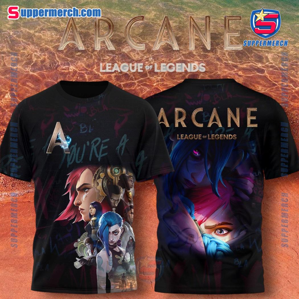 Arcane League Of Legends 3D Shirt