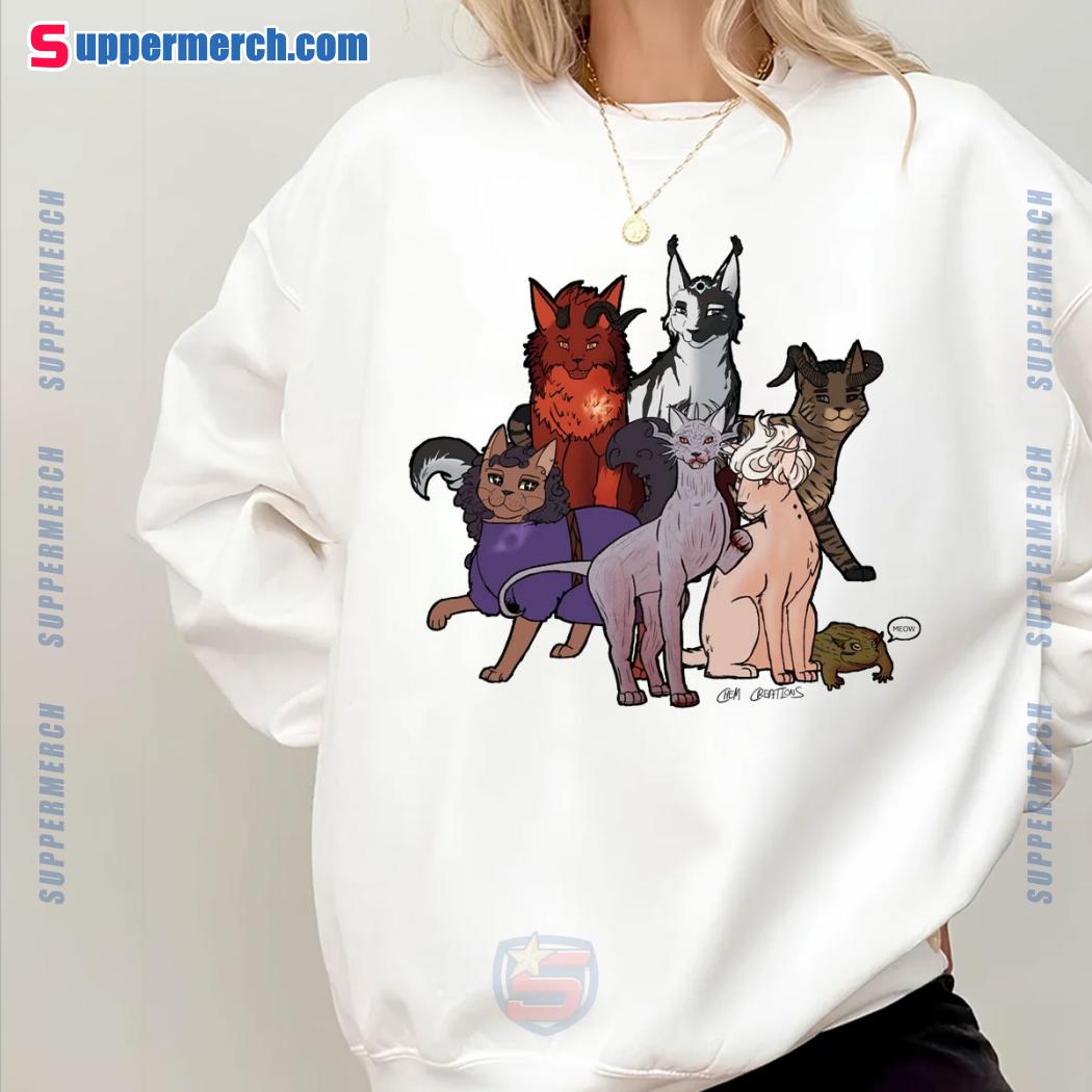 Baldur's Gate 3 Cat Edition Unisex T-shirt, Sweatshirt, Gifts For Game And Cat Lovers c