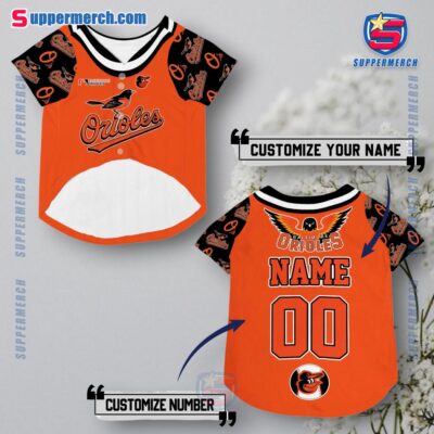 Baltimore Orioles Personalized Pet Jersey a