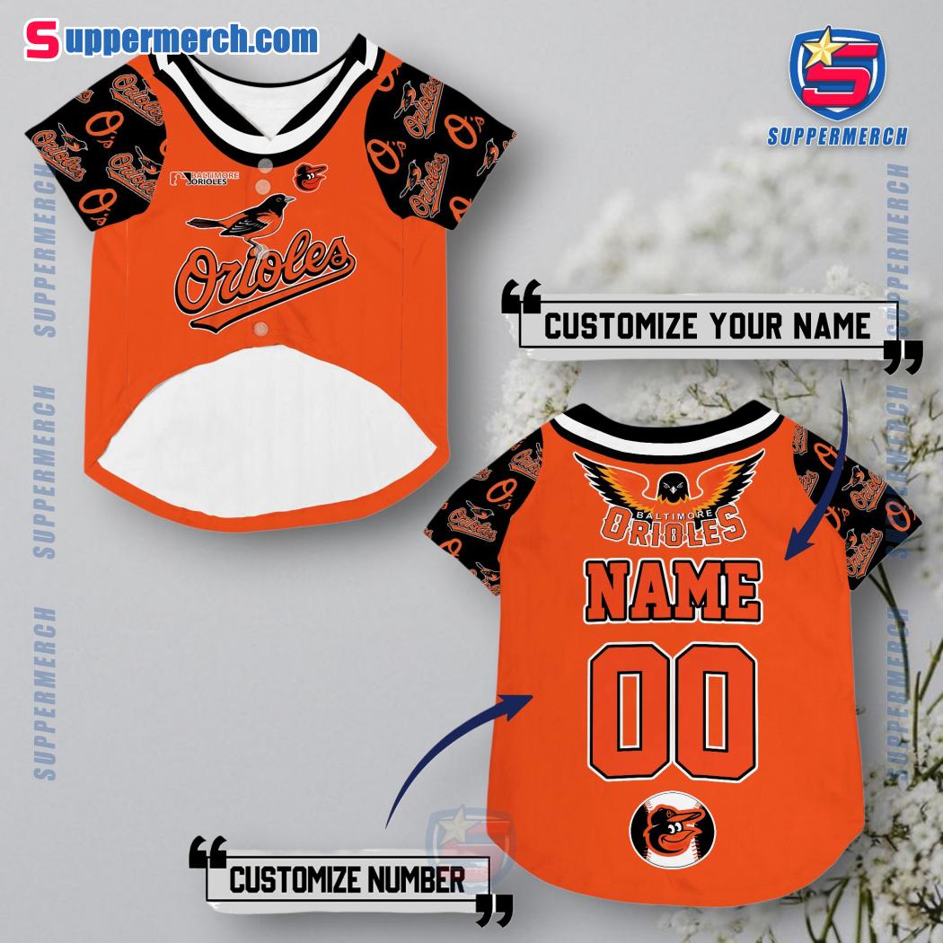 Baltimore Orioles Personalized Pet Jersey a