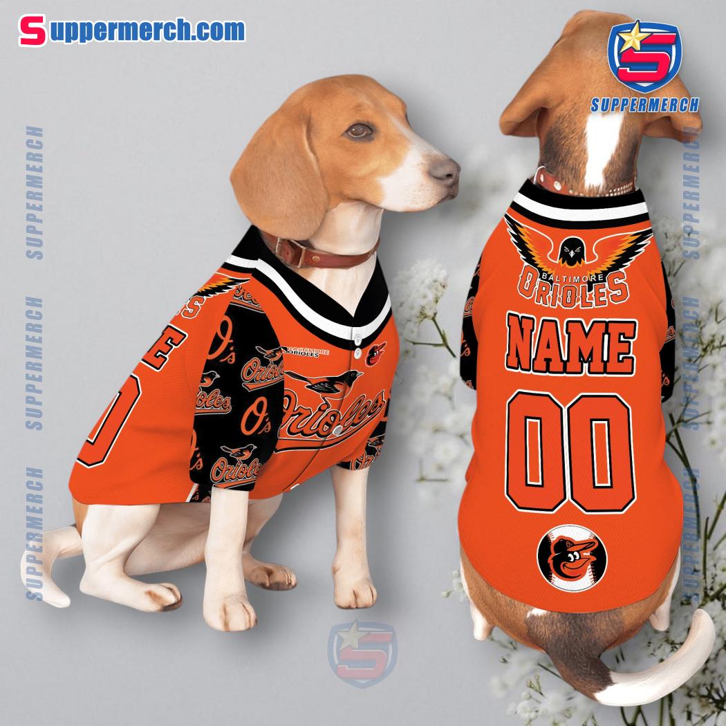 Baltimore Orioles Personalized Pet Jersey