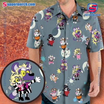 Bluey Cosplay Beetlejuice Hawaiian Shirt