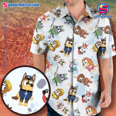 Bluey Cosplay Paw Patrol Hawaiian Shirt