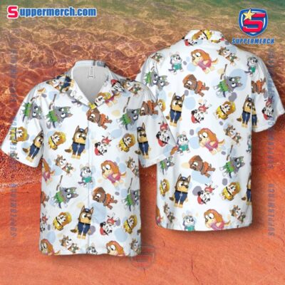 Bluey Cosplay Paw Patrol Hawaiian Shirt a