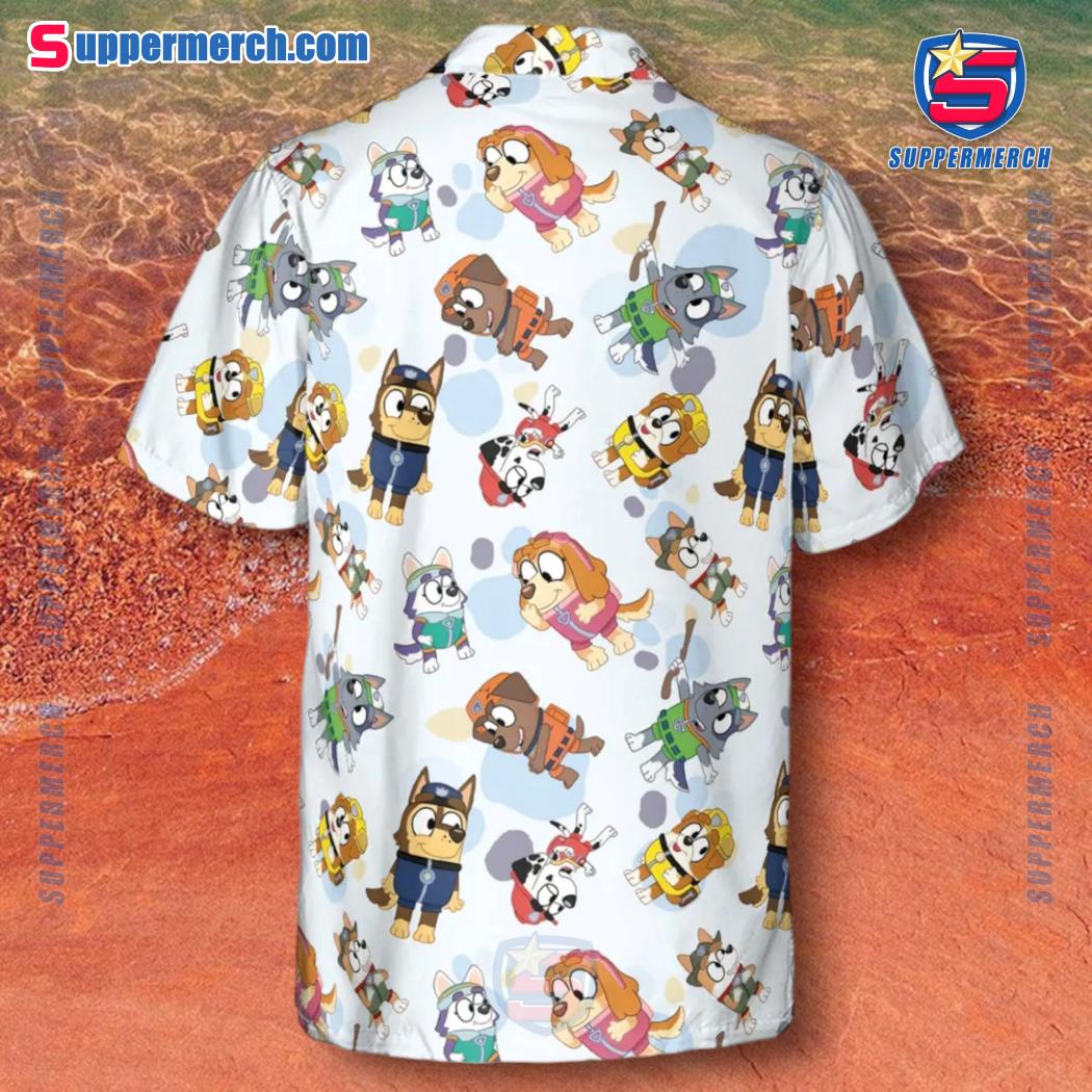 Bluey Cosplay Paw Patrol Hawaiian Shirt c