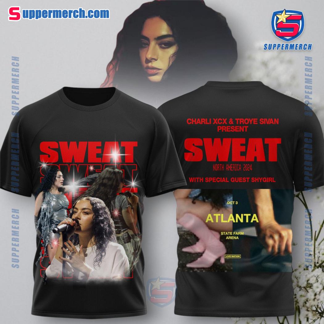 Charli Xcx And Troye Sivan Present Sweat North America 2024 With Shygirl Shirt
