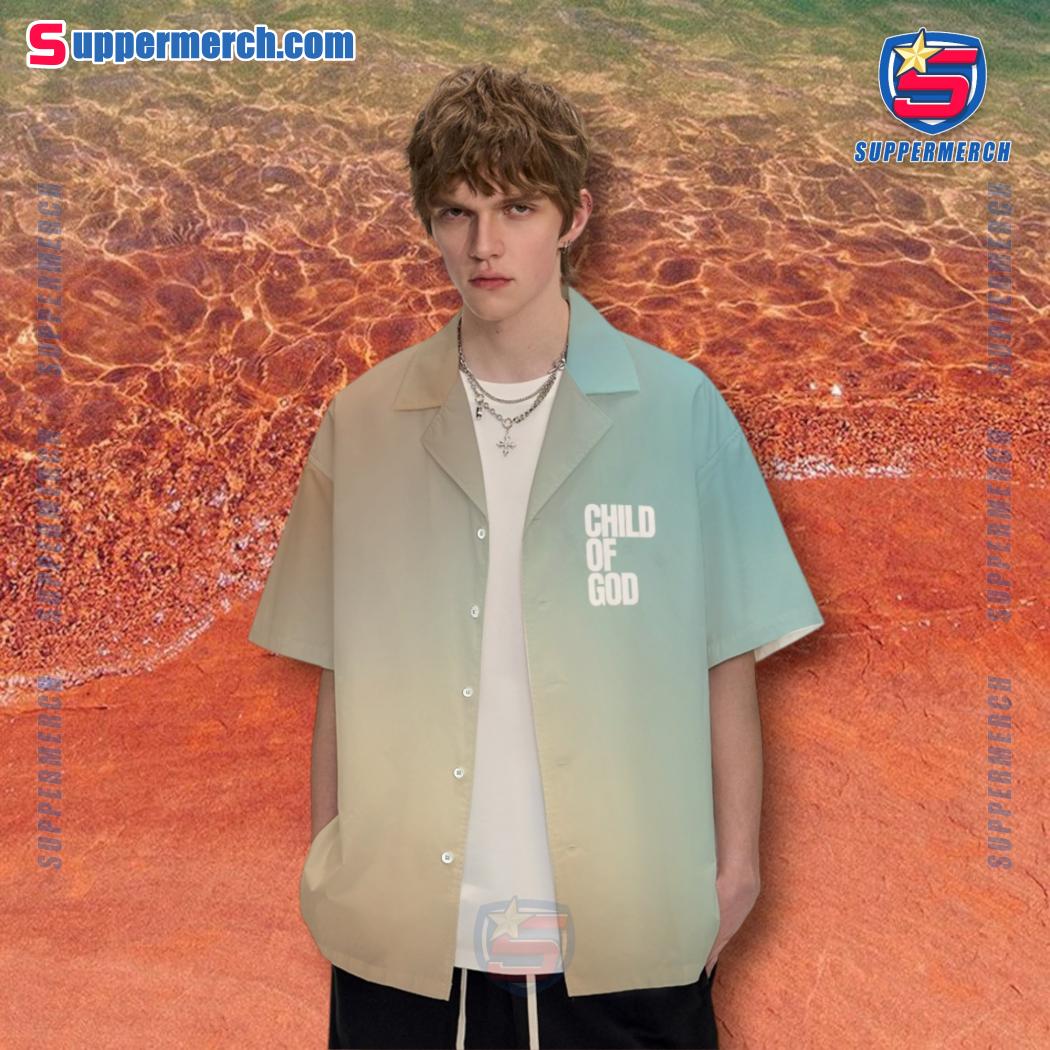 Child Of God Gradient Hawaiian Shirt a