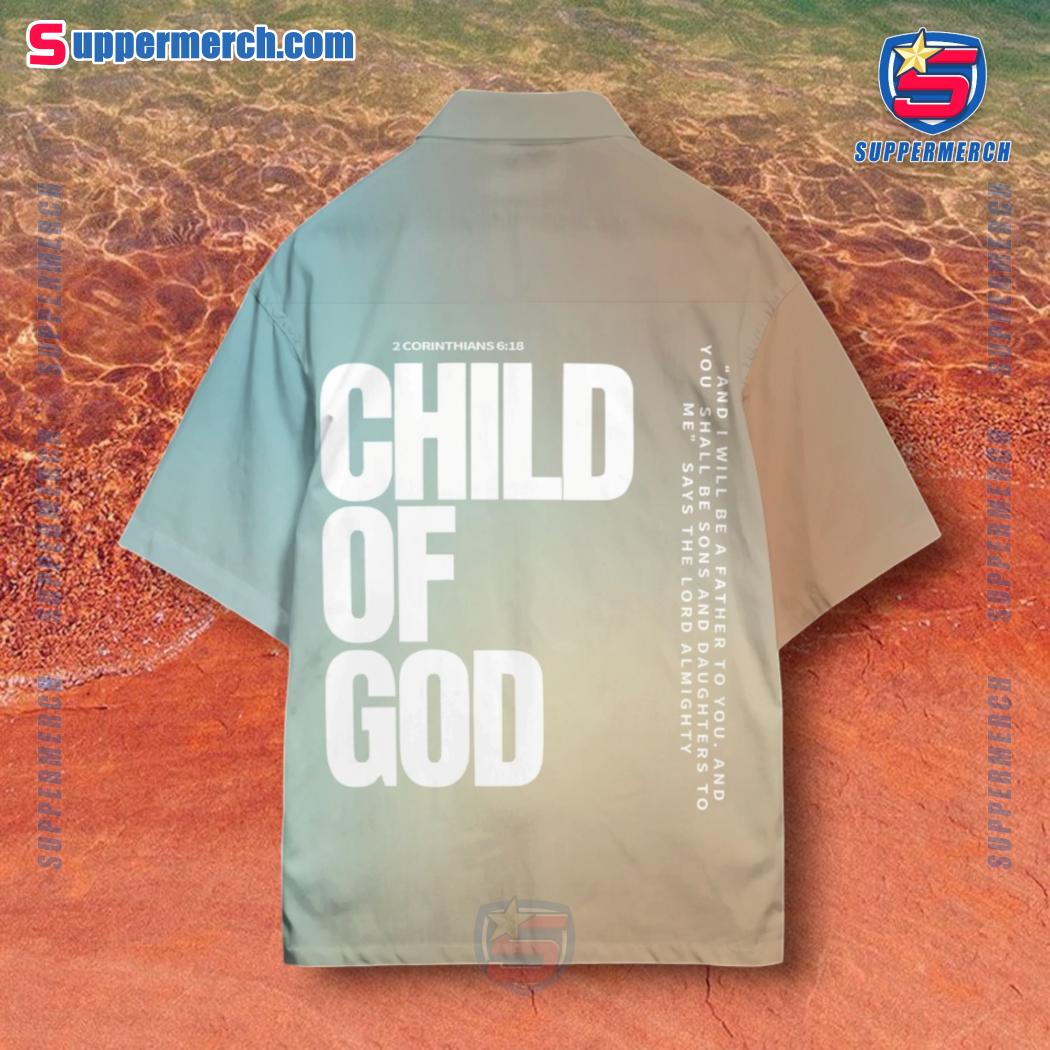 Child Of God Gradient Hawaiian Shirt x