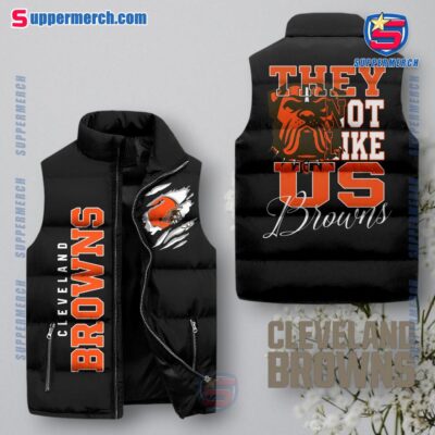 Cleveland Browns NFL They Not Like Us Puffer Sleeveless Jacket