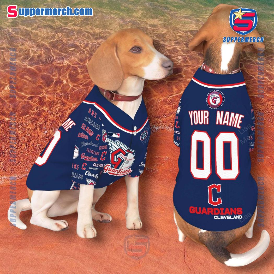 Cleveland Guardians Personalized Pet Jersey a