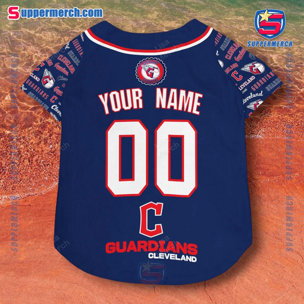 Cleveland Guardians Personalized Pet Jersey c