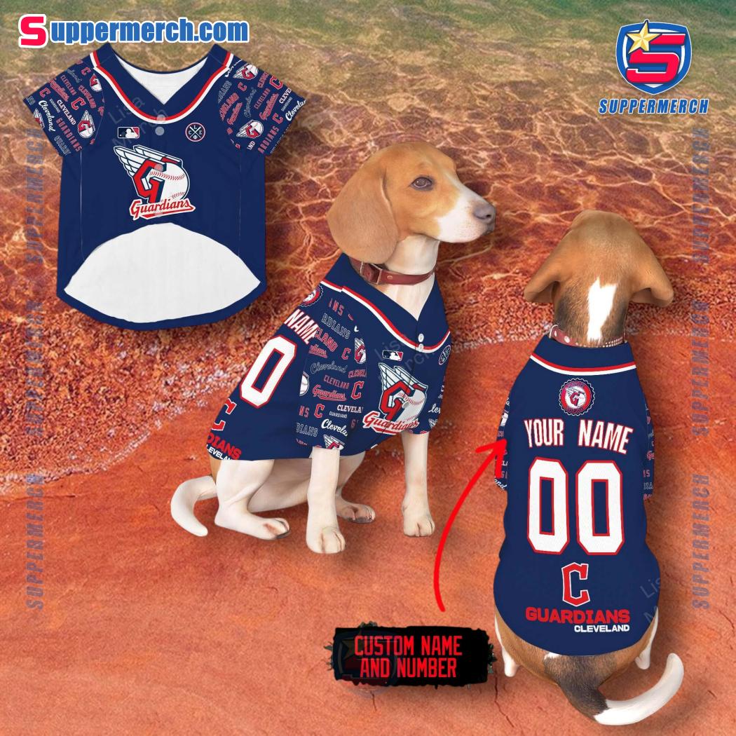 Cleveland Guardians Personalized Pet Jersey