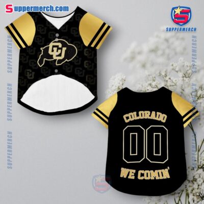 Colorado Buffaloes We Comin' Personalized Pet Jersey a