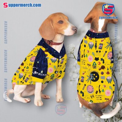 Coraline Movie Pattern Pet Jersey a