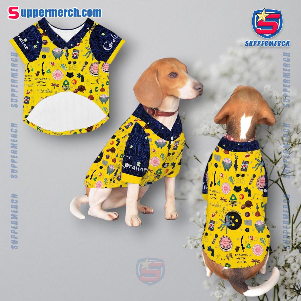 Coraline Movie Pattern Pet Jersey