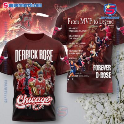 Derrick Rose Chicago Bulls From Mvp To Legend Forever D-rose Shirt