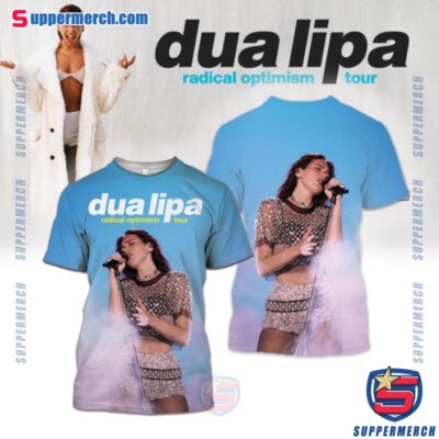 Dua Lipa Announces Radical Optimism 2025 World Tour 3D T-shirt