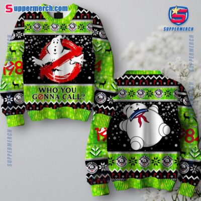 Ghostbusters Who You Gonna Call Ugly Christmas Sweater