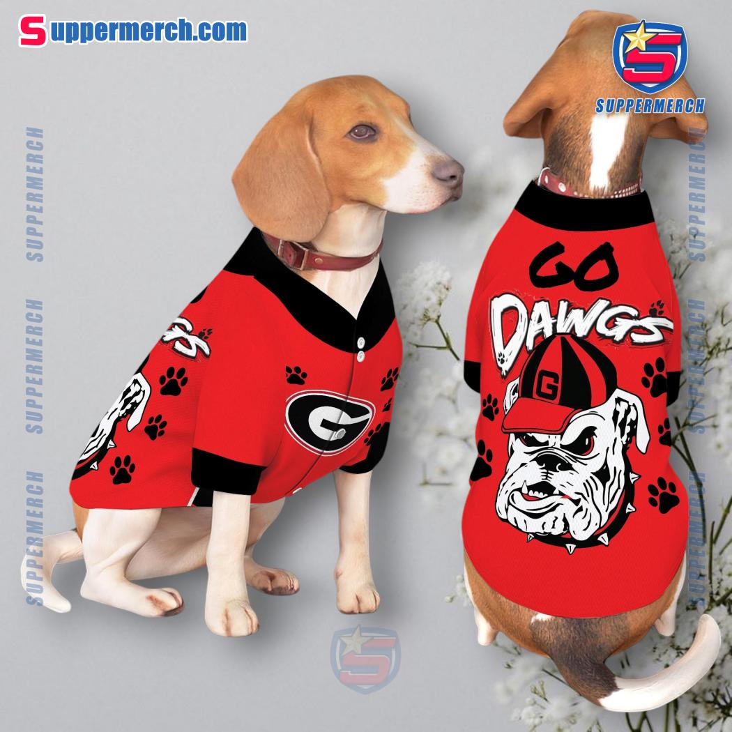Go Dawgs Georgia Bulldogs Pet Jersey a