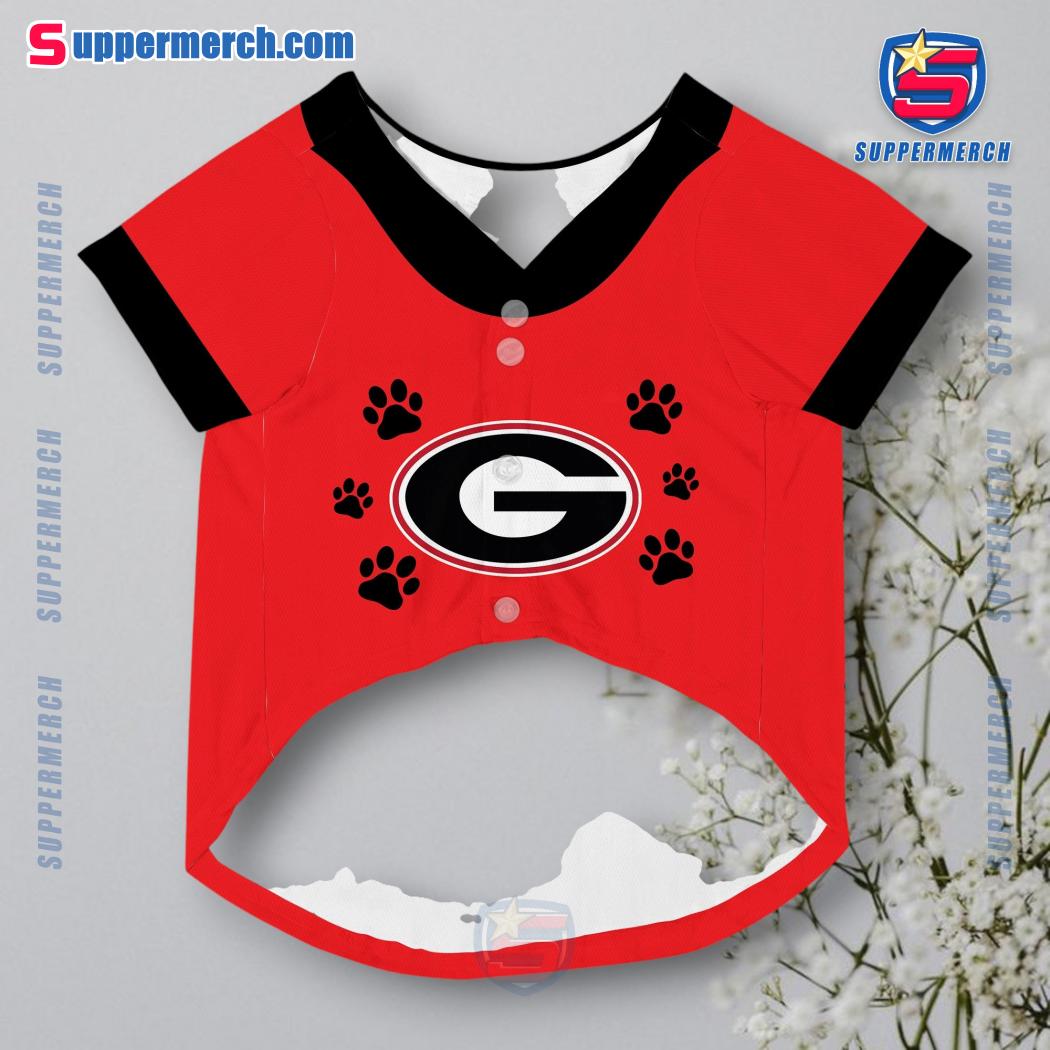 Go Dawgs Georgia Bulldogs Pet Jersey b