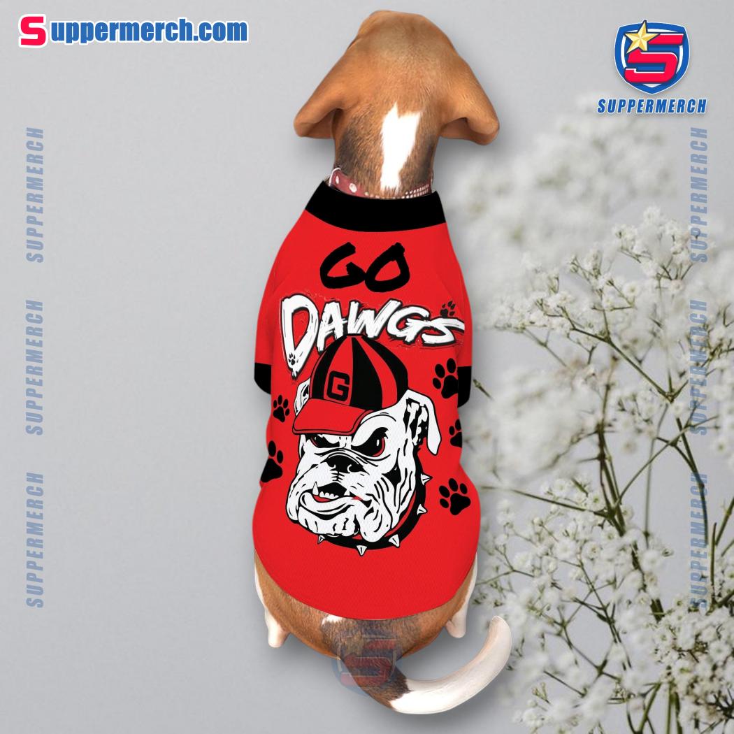 Go Dawgs Georgia Bulldogs Pet Jersey y