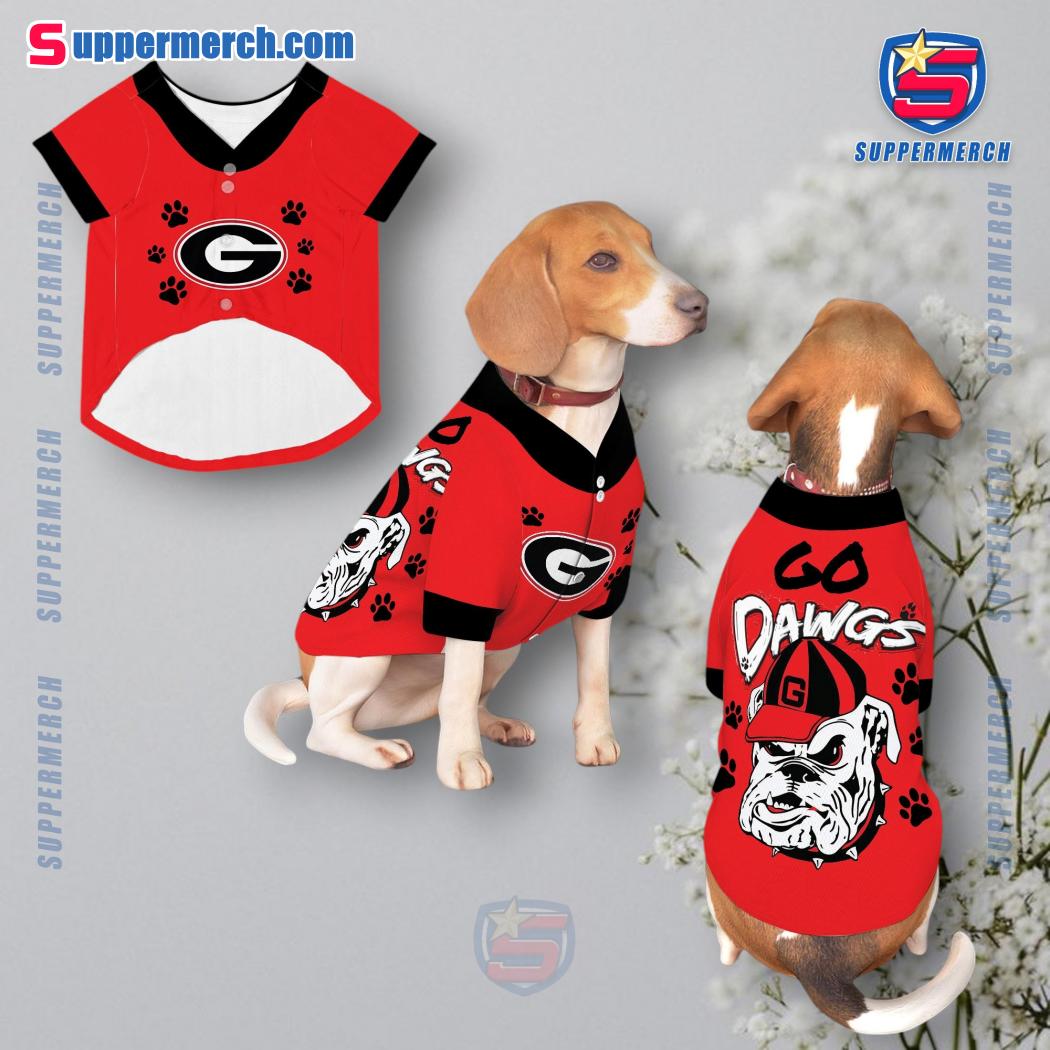 Go Dawgs Georgia Bulldogs Pet Jersey