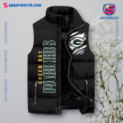 Green Bay Packers NFL They Not Like Us Puffer Sleeveless Jacket a
