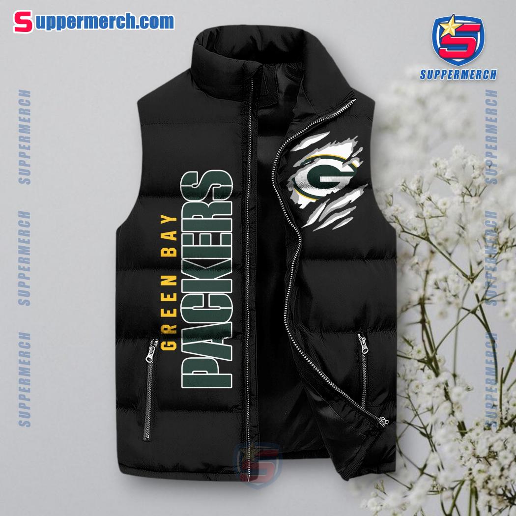 Green Bay Packers NFL They Not Like Us Puffer Sleeveless Jacket a