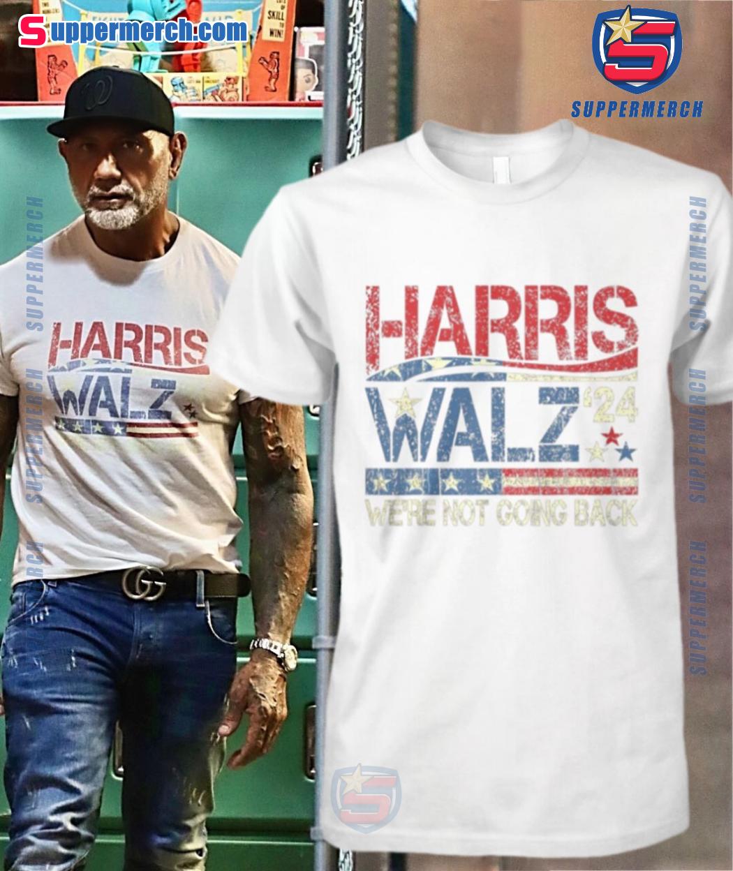 Harris Walz '24 We're Not Going Back Vintage Shirt