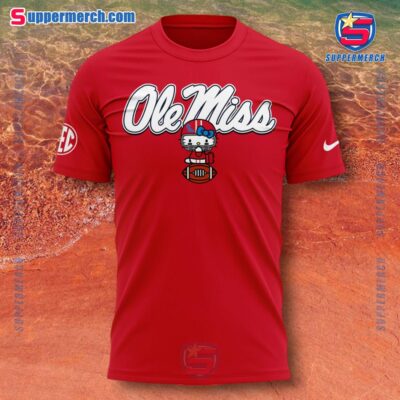 Hello Kitty Ole Miss Rebels Football Red T-shirt, Hoodie a