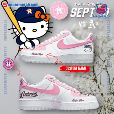 Houston Astros X Hello Kitty Personalized Air Force Shoes