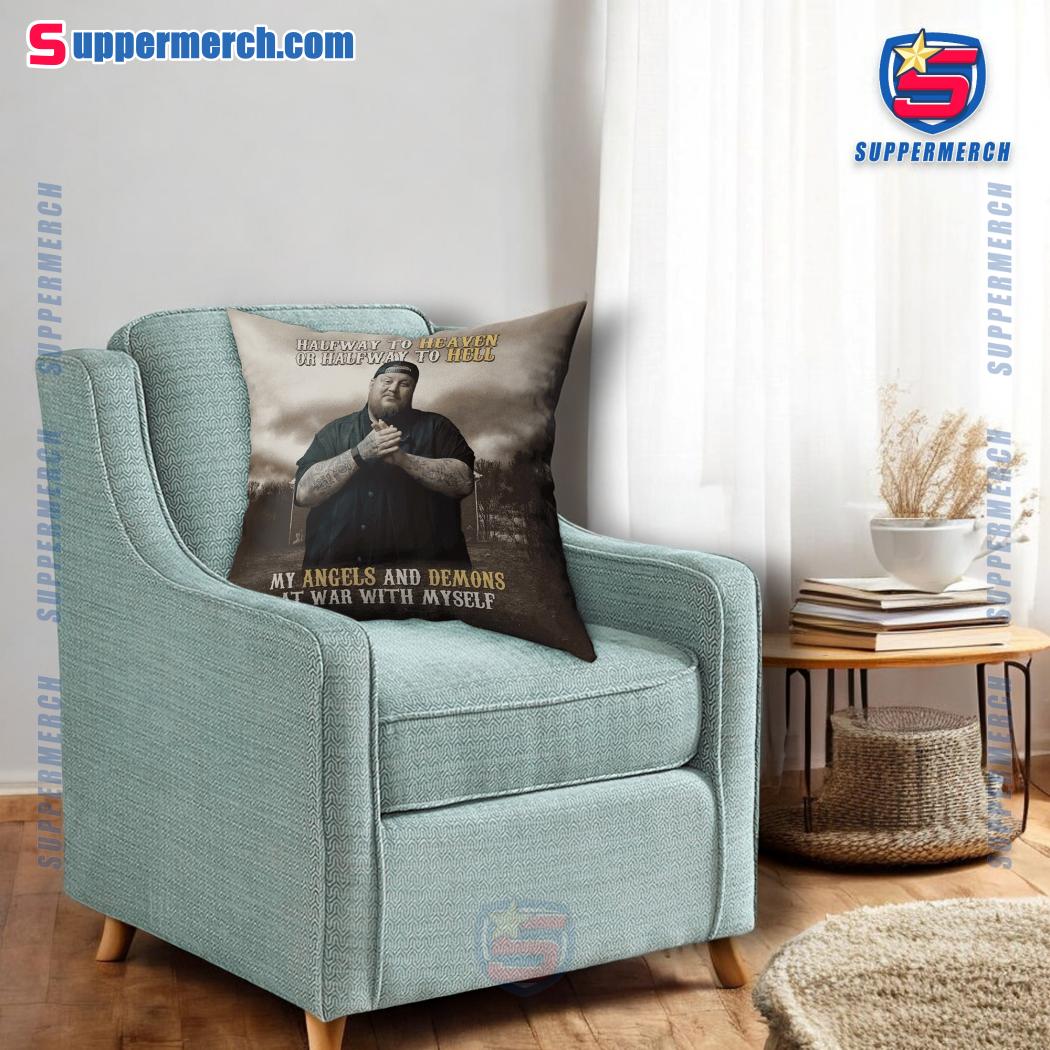 Jelly Roll Halfway To Heaven Or Halfway To Hell Pillowcase a