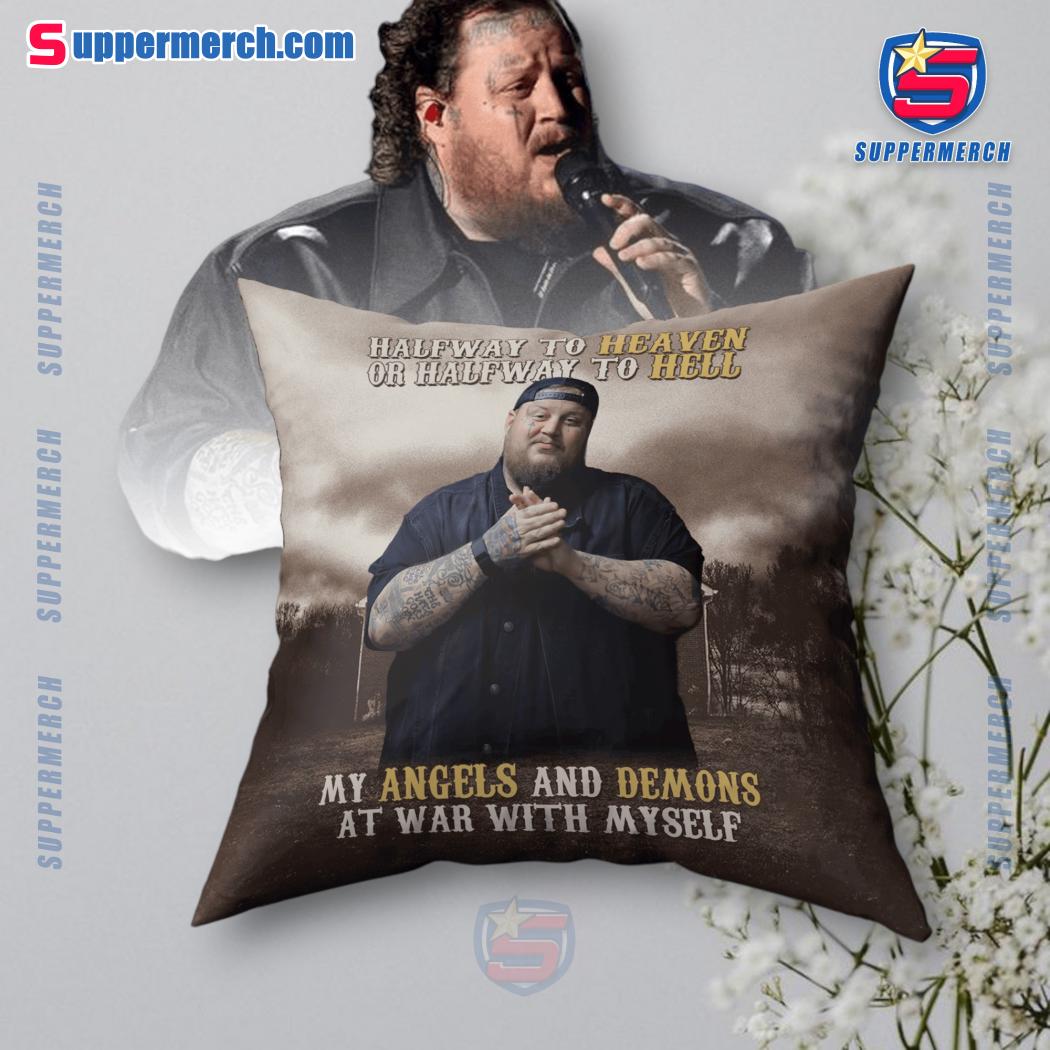 Jelly Roll Halfway To Heaven Or Halfway To Hell Pillowcase
