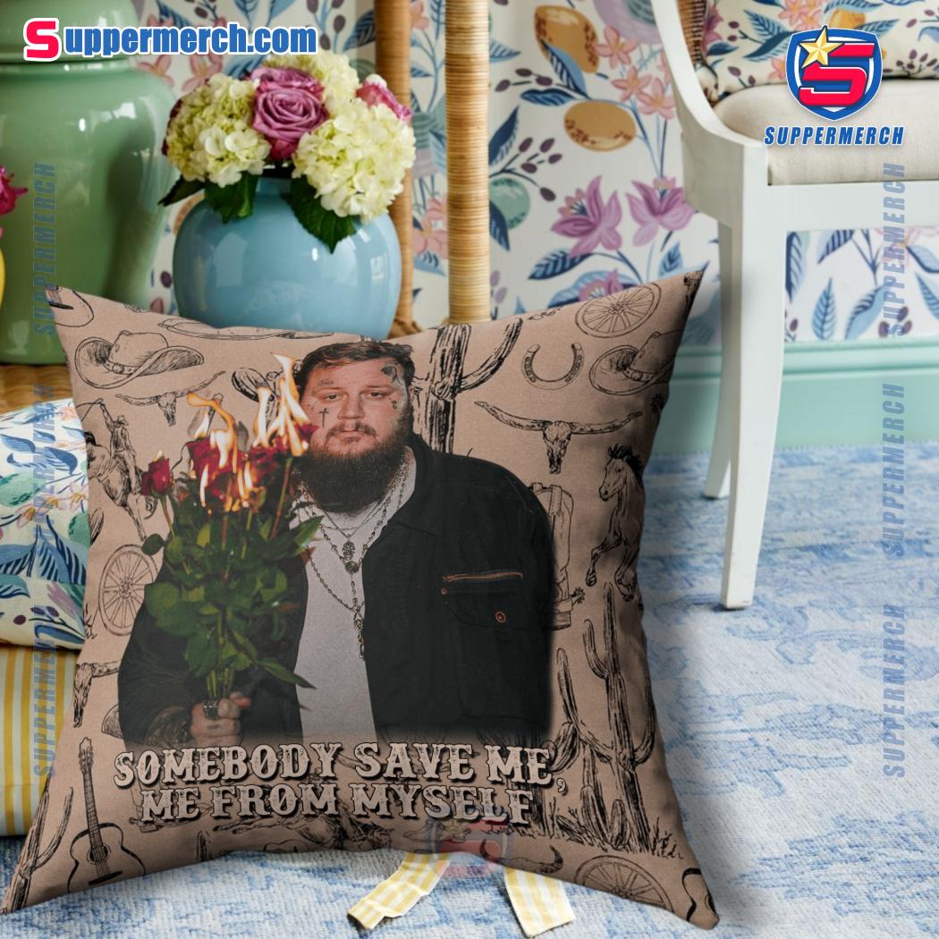 Jelly Roll Somebody Save Me From Myself Pillowcase