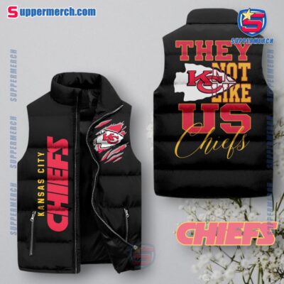 Kansas City Chiefs NFL They Not Like Us Puffer Sleeveless Jacket