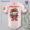 Kansas City Chiefs X Hello Kitty Thin Stripes Baseball Jersey 2024 b