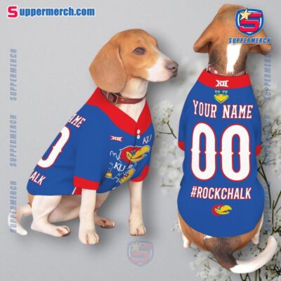Kansas State Jayhawks Rock Chalk Personalized Pet Jersey a