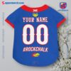 Kansas State Jayhawks Rock Chalk Personalized Pet Jersey y