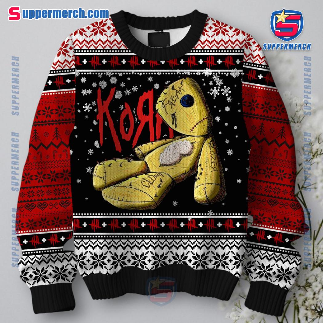 Korn Band Ugly Christmas Sweater a
