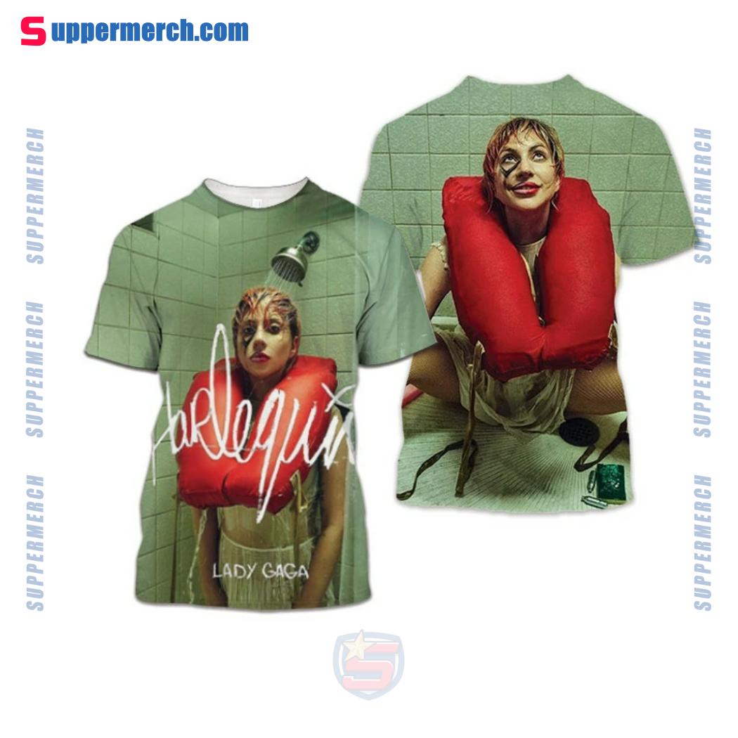 Lady Gaga's Album Harlequin Joker: Folie À Deux 3d T-shirt
