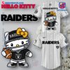 Las Vegas Raiders X Hello Kitty Thin Stripes Baseball Jersey 2024