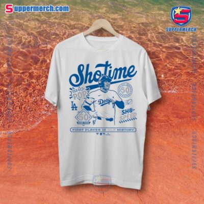 Los Angeles Dodgers Shotime Shohei Ohtani 50/50 Club First Player In MLB History T-shirt