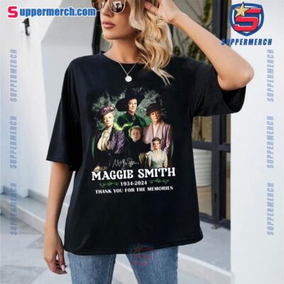 Maggie Smith 1934-2024 Thank You For The Memories Signature Shirt