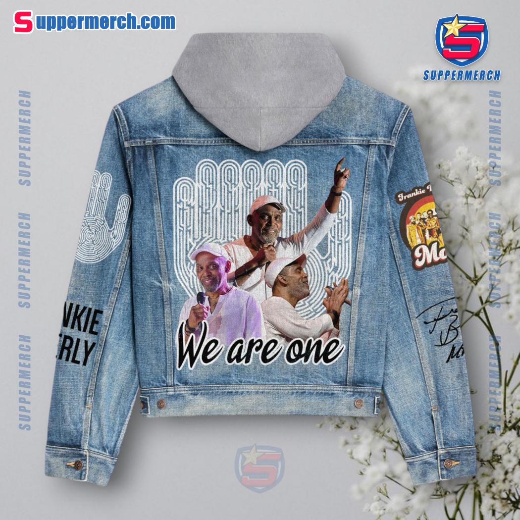 Maze Frankie Beverly We Are One Jean Hoodie Jacket b