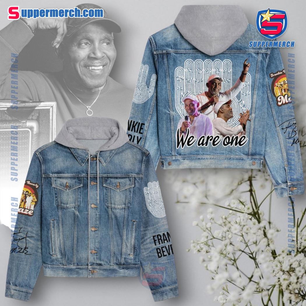 Maze Frankie Beverly We Are One Jean Hoodie Jacket