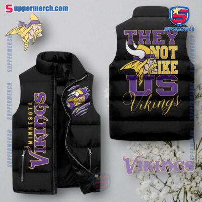 Minnesota Vikings NFL They Not Like Us Puffer Sleeveless Jacket