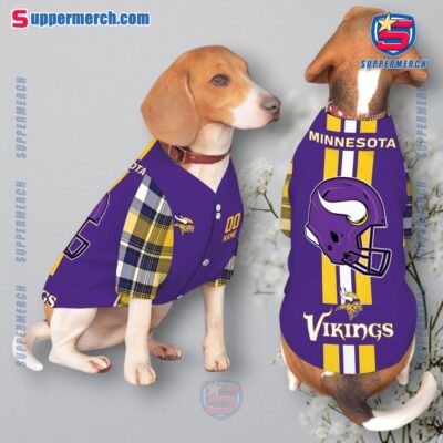Minnesota Vikings Personalized Pet Jersey a